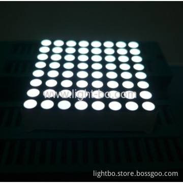 1.89 Inches White 8 X 8 Dot Matrix Led Displays With Package Dimensions 48 X 48 Mm 
